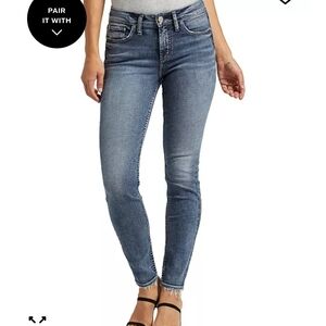 Women's Suki Mid Rise Curvy Fit Slim Skinny Jeans Size 29